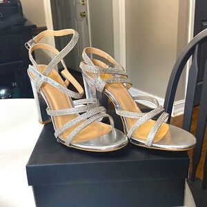 Windsor Silver Studded Heels